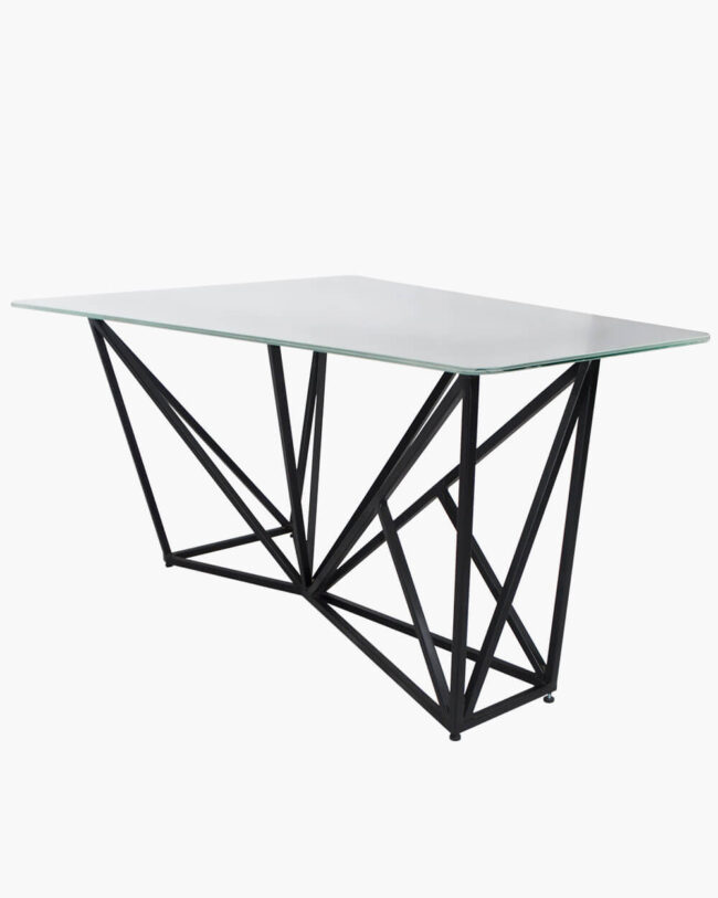 Masuta de cafea din metal si sticla securizata