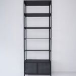 Raft in stil industrial din metal negru RM4.2