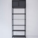 Raft in stil industrial din metal negru RM4.1